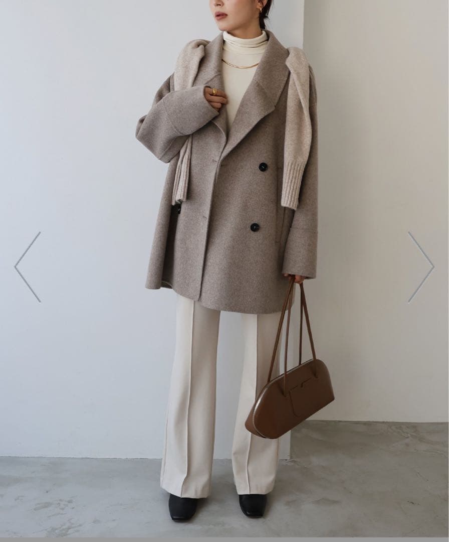 新品未使用タグ付き】リバー ピーコート evernavy エバーネイビー