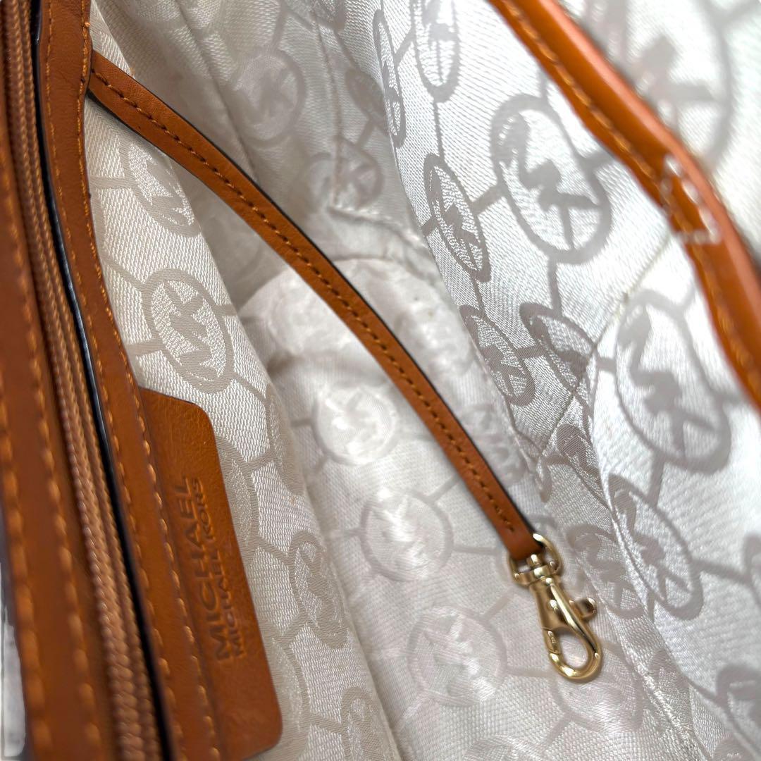 美品】マイケルコース カゴバッグ チェーン 金具 ガンチーニ 手提げ