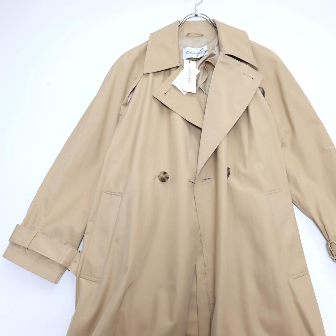 未使用 CALVIN KLEIN カルバンクライン トレンチコート レディース