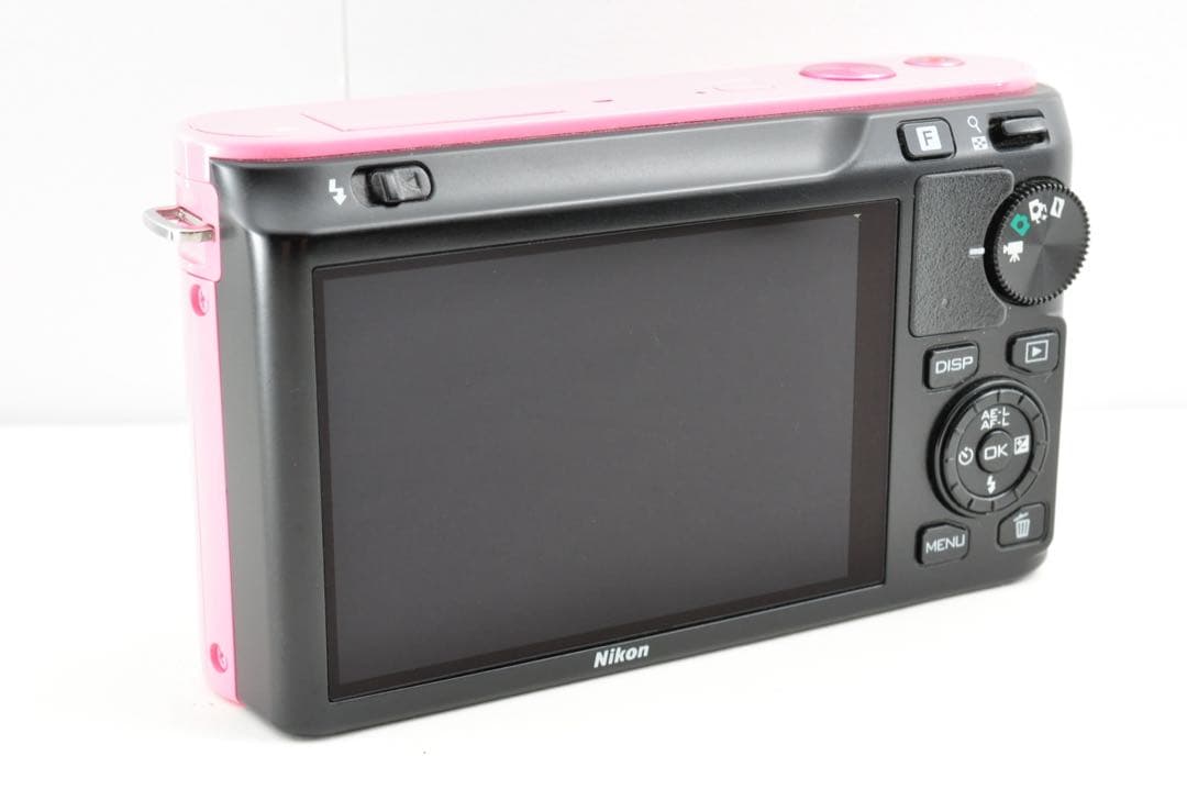 美品 Nikon 1 J1 ピンク ショット数2203回 ミラーレス 一眼