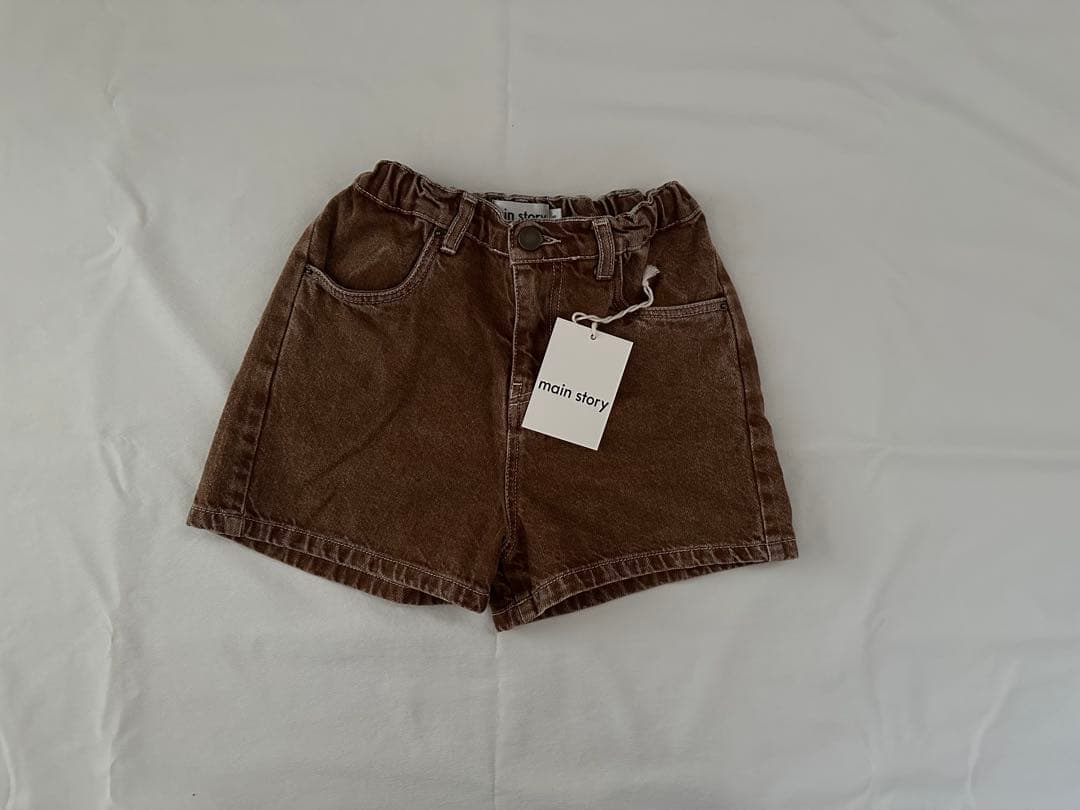 main story Denim Short Camel 6y - メルカリ