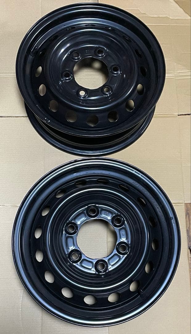 送料込み　②E26 キャラバン　新車外し　純正ホイール　②と同時購入必須 日産 E26 NV350 キャラバン 純正 15インチスチールホイール 4本SET