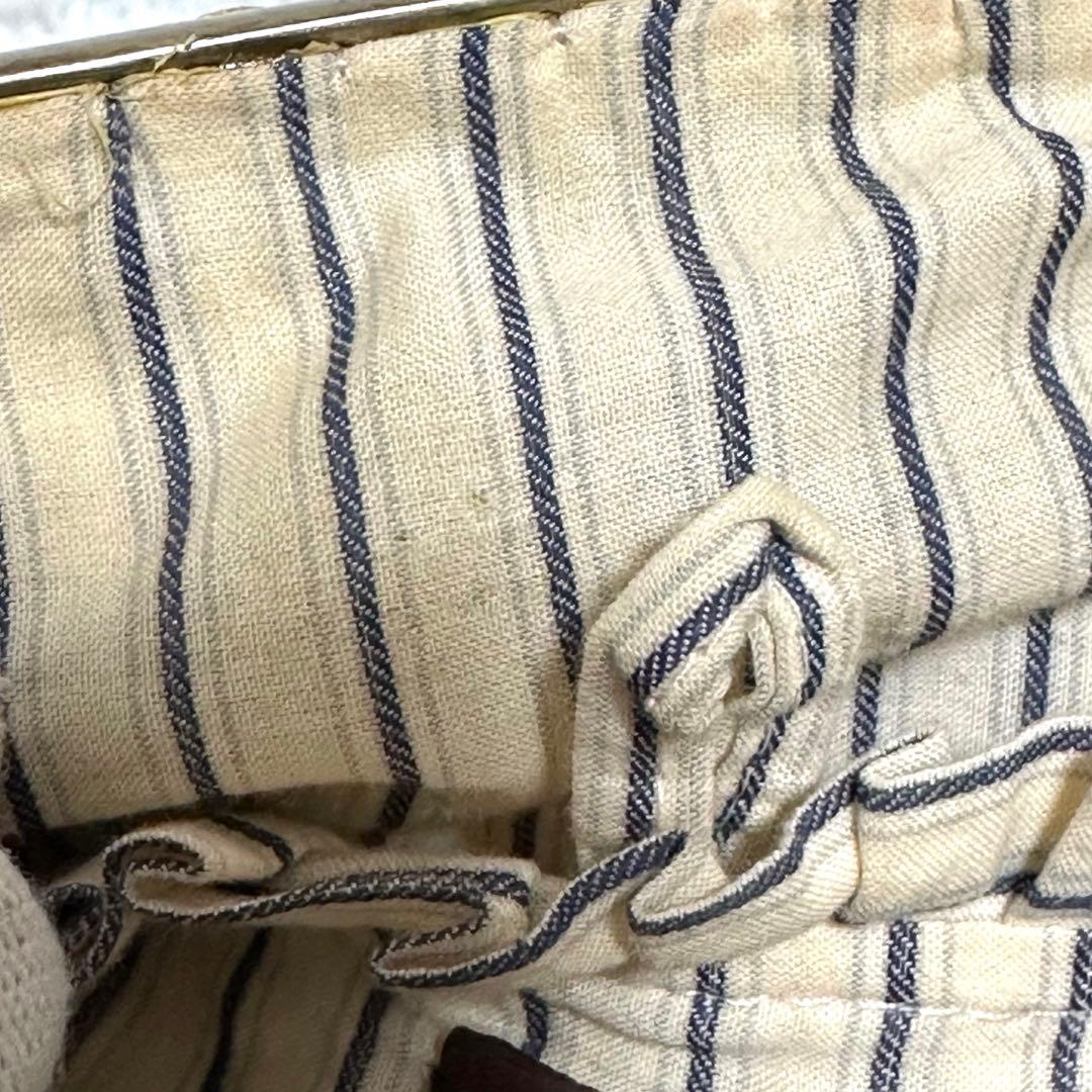 美品✨ジャマンピュエッシュ がま口 ビーズ ワンショルダーバッグ