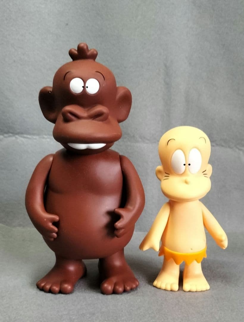 はじめ人間ギャートルズ ソフビフィギュア ゴンとドテチン - メルカリ