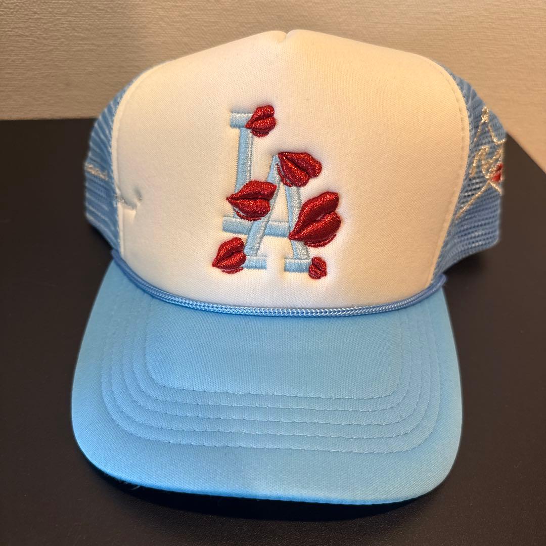 ラロパ　メッシュキャップ　新品未使用 ラロパ メッシュキャップ 水色 - メルカリ