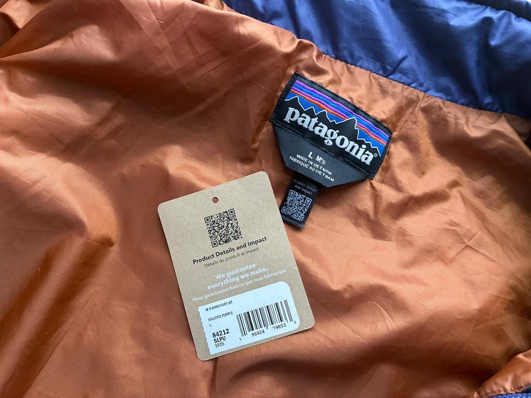 SP25 Patagonia ナノパフ Solstice Purple Lサイズ - メルカリ