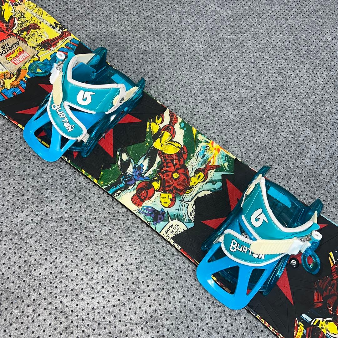 希少 キッズスノーボード 115cm BURTON MARVEL×バイン×ブーツ - メルカリ