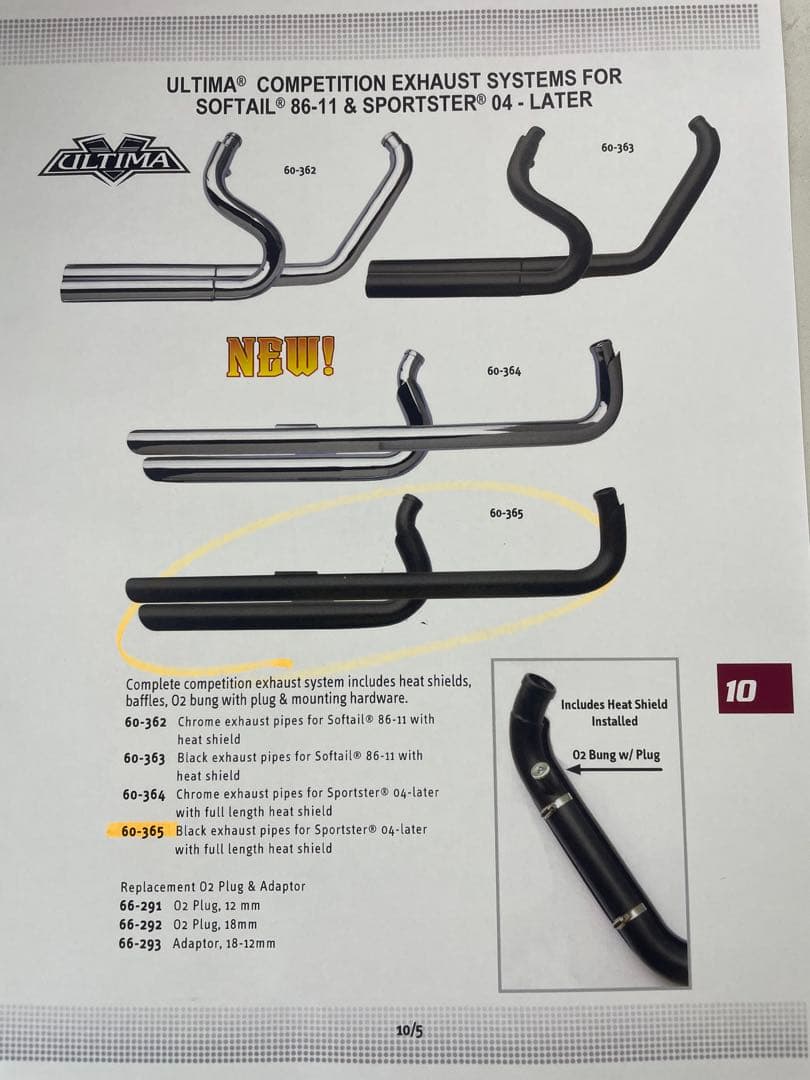 ハーレー スポーツスター XL マフラー エキゾーストシステム 絶版品 ハーレー XL スポーツスター ショートショット スタッガード 2-2 フル