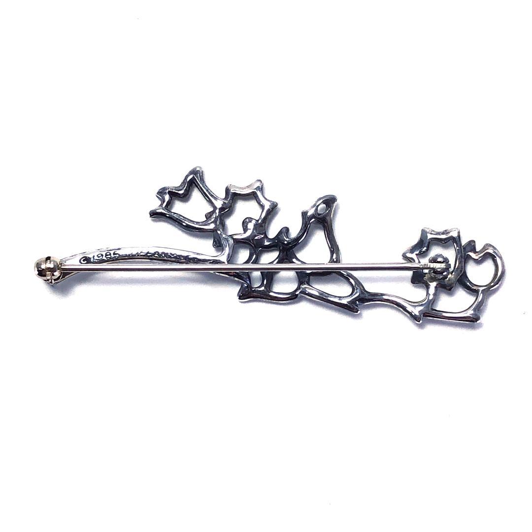 美品・箱付き】ティファニー／ホタルブクロ ピンブローチ SV925 - メルカリ