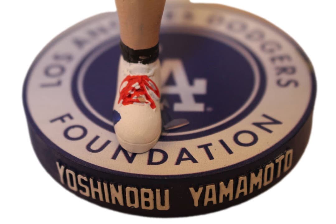 新品] 山本由伸選手 ボブルヘッド ジャベリン（槍） 2025年9月27日