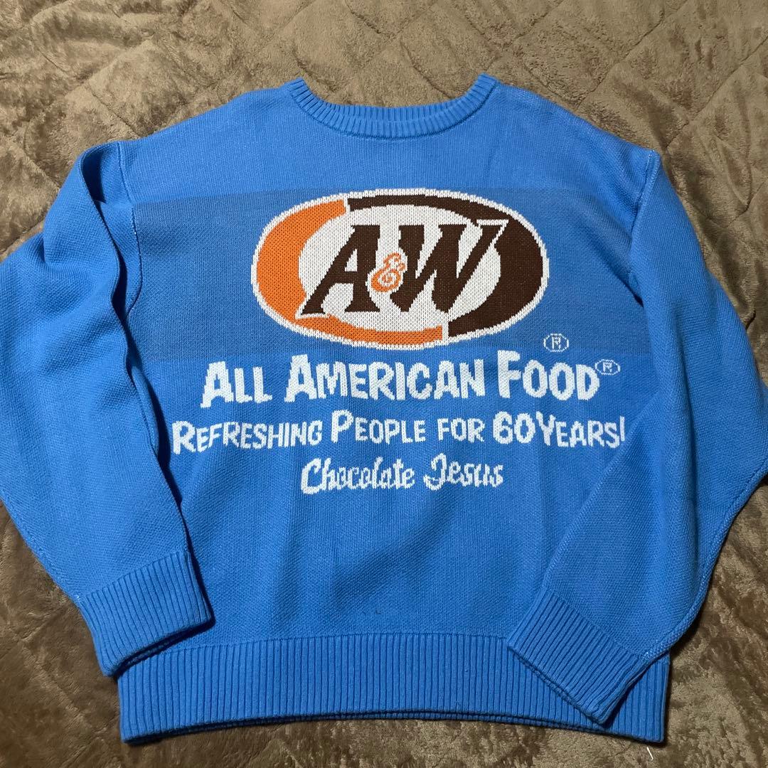 a&w chocolate jesus AWCJ knit sweater 沖縄 - メルカリ