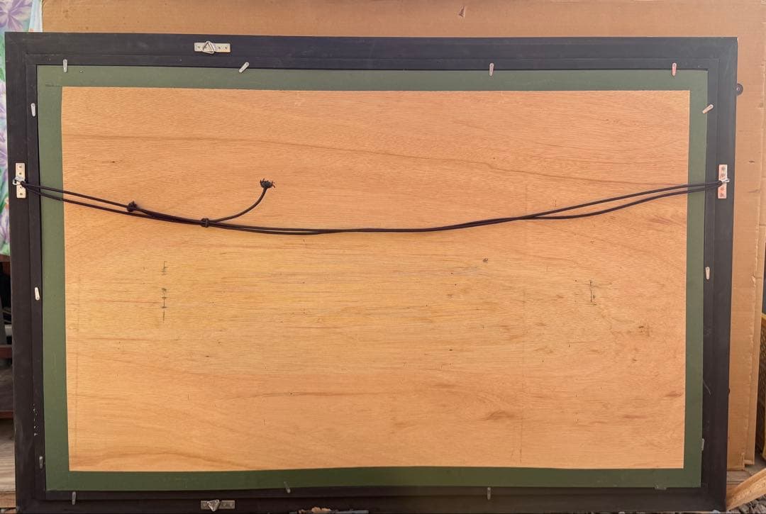 M50サイズ金色の大きな油彩額縁 送料込み1/27 倉庫① ガラス無し供箱