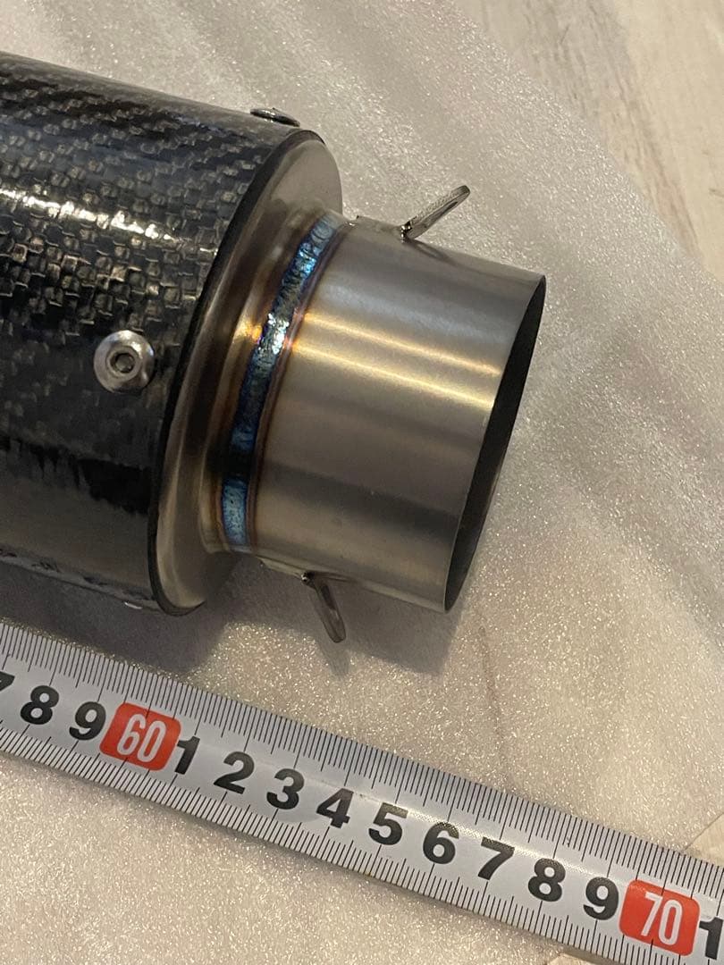 汎用 マフラー　サイレンサー チタン カーボン　未使用　60.5φ おまけ付！