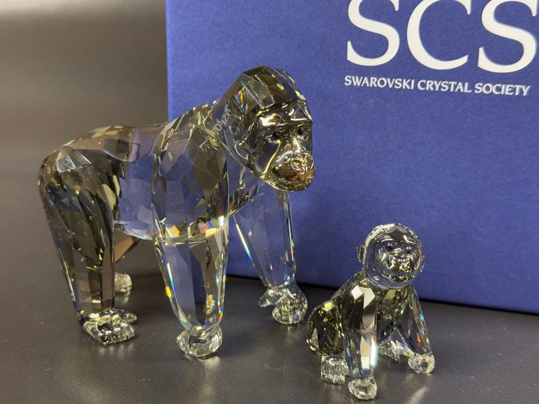 スワロフスキー 2009年 ワイルドライフ 希少な野生動物 ゴリラ SCS限定 スワロフスキー 2009年 ワイルドライフ 希少な野生動物 ゴリラ SCS限定