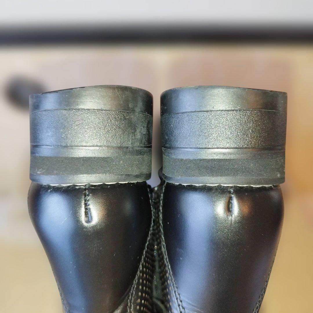 【厚底】ワイルドウイング スワロー 23.5cm 本革 バイクブーツ 黒