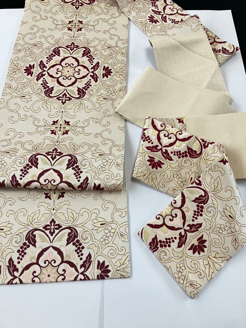 お仕立て上がり名古屋帯 新品未使用品 正絹 西陣織 No.361 - メルカリ