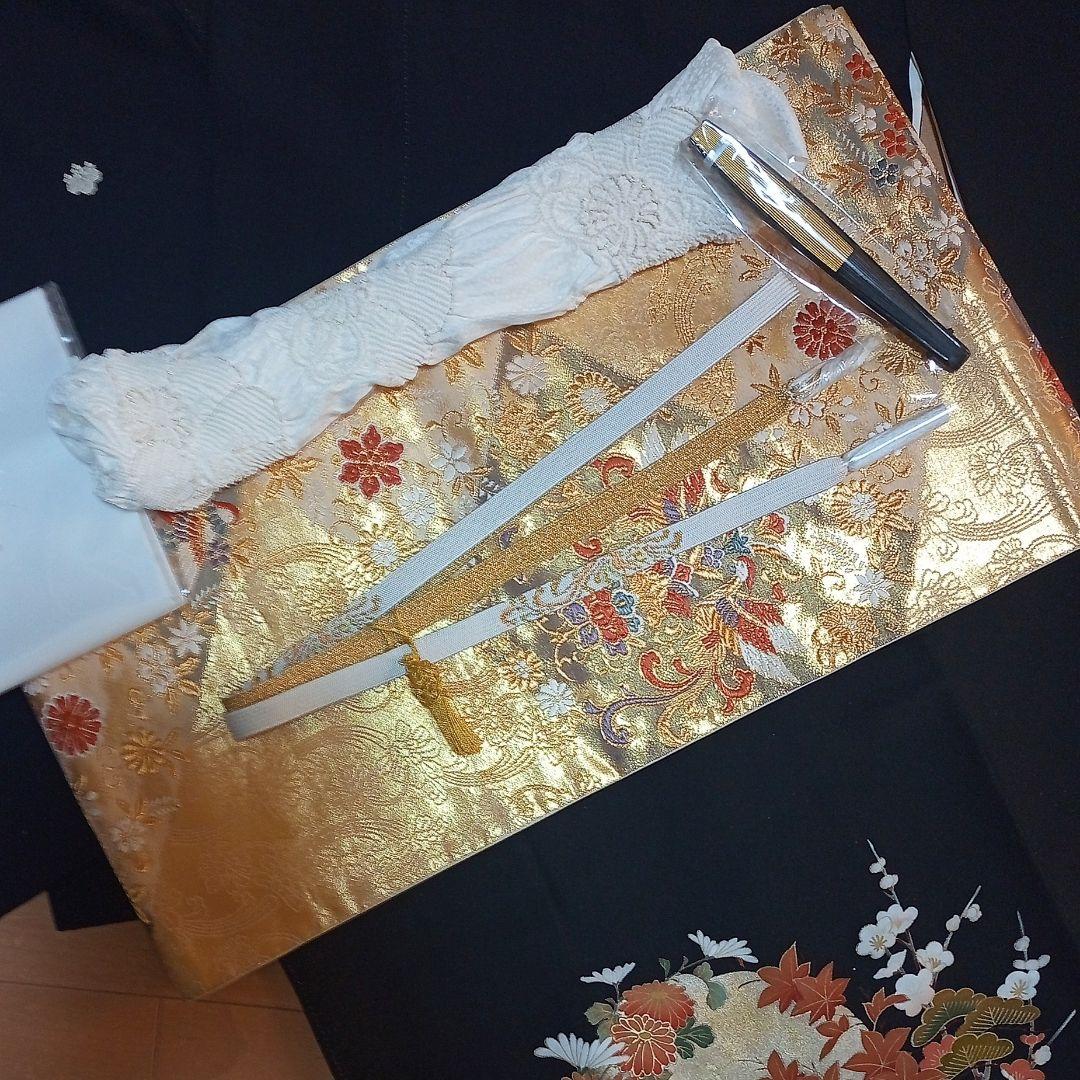 D04本日価格！☆USED美品☆ 結婚式 金彩 豪華 黒留袖6点セット - メルカリ