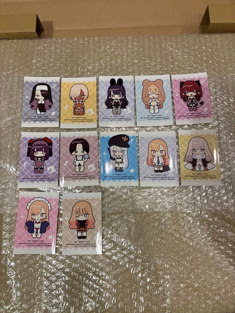 10/22終了【12種ステッカー付】着せ恋展 直筆サイン入 複製原画