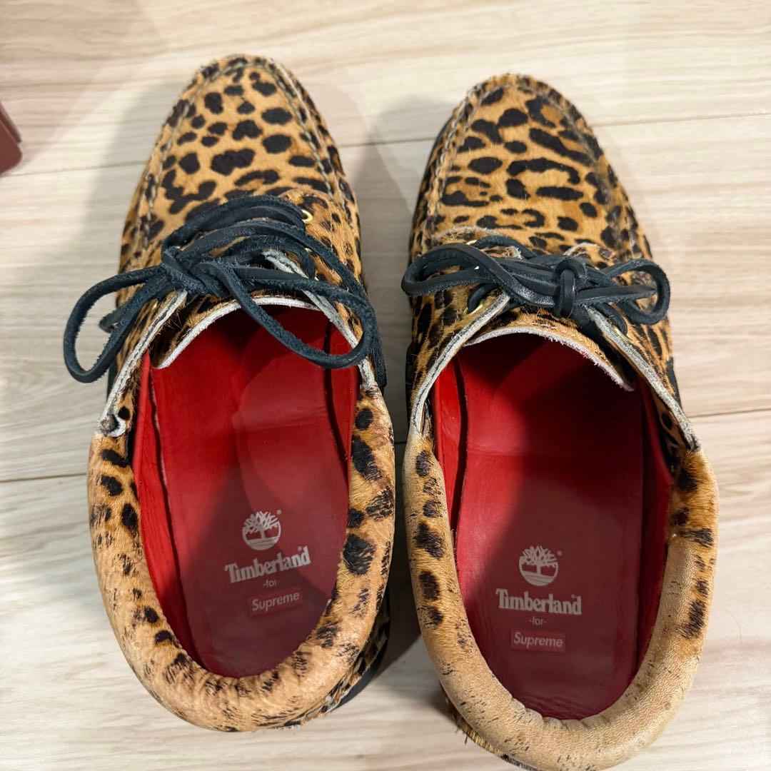 supreme timberland 3 eye レオパード 26.5cm