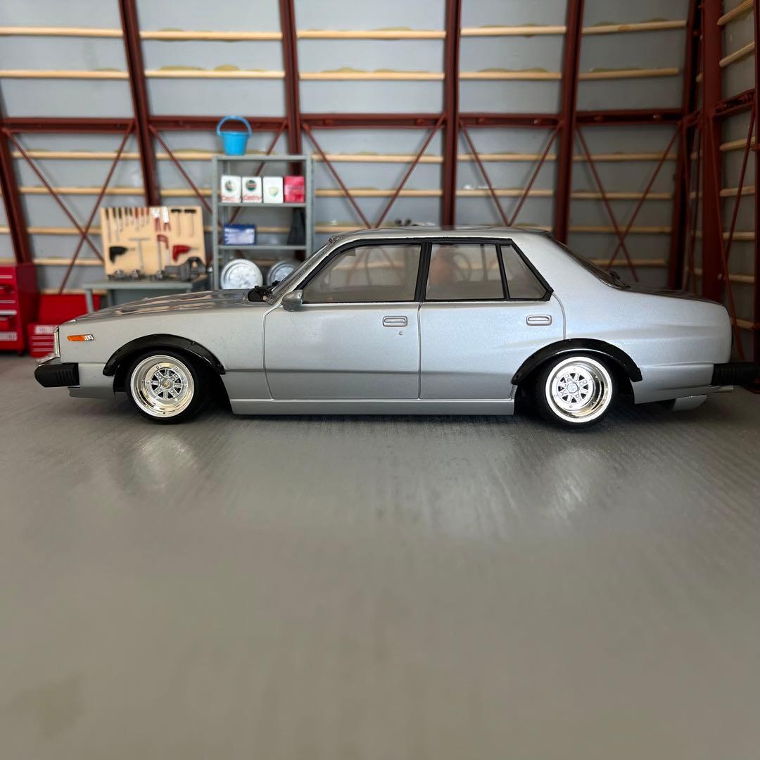 プラモデル車完成品 アオシマ 1/24 ジャパン4Dr 街道レーサー 旧車