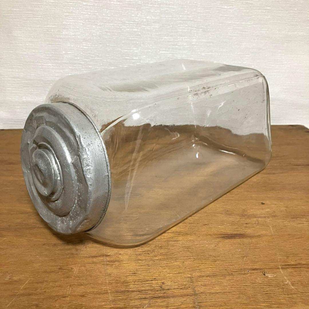 昭和レトロ アンティーク 駄菓子瓶 猫瓶 ガラス瓶 駄菓子屋 古道具