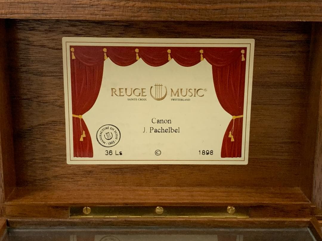 u様 REUGE MUSIC オルゴール Canon J. Pachelbe