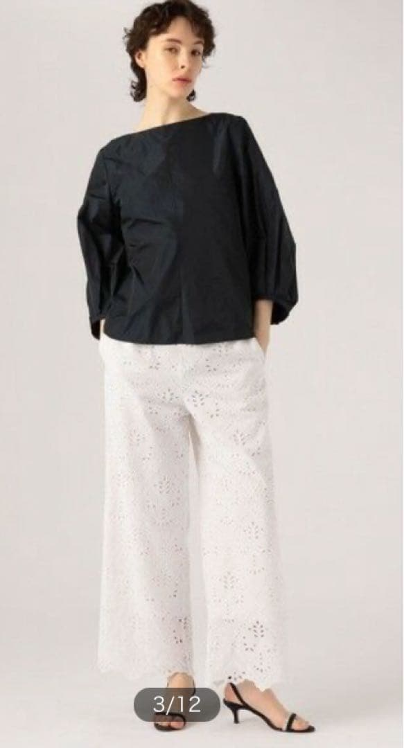 Ballseyダマスクスエンブロイダリー セミワイドパンツ 楽天市場】【SALE／40%OFF】ダマスクスエンブロイダリー セミワイド