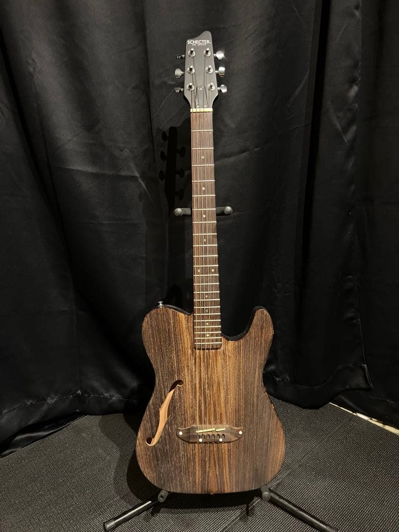 SCHECTER OL-FL ダークブラウン　プリアンプ付き SCHECTER OL-FL-N-P TSB エレクトリッククラシックギター(シェクター