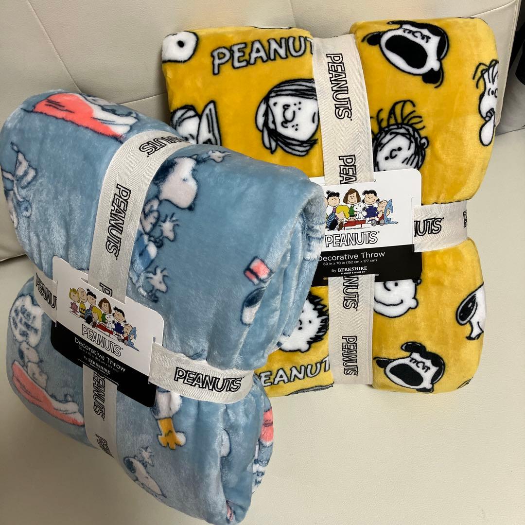 コストコブランケット スヌーピーPeanuts®大判ひざ掛け 152x177cm