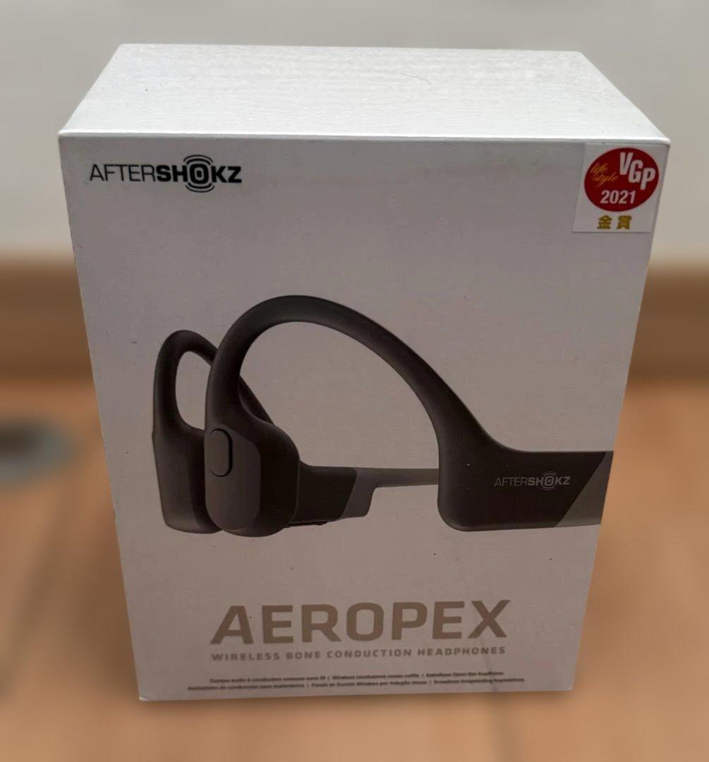 AFTERSHOKZ AEROPEX 新品未開封 骨伝導 ルナーグレー アフターショックス Aeropex 骨伝導ワイヤレスヘッドホン ルナグレー