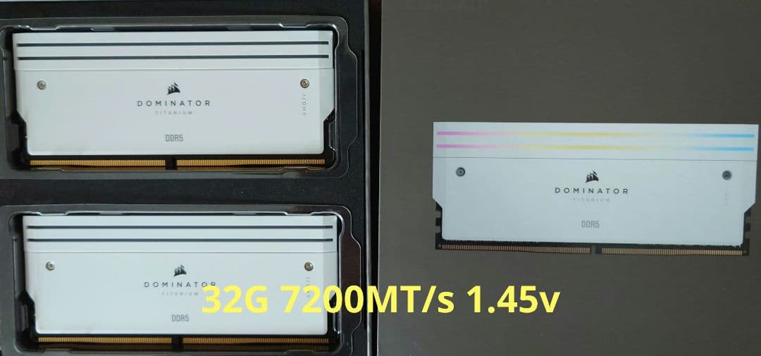 メモリー Corsair Dominator Titanium 32GB DDR5 DOMINATOR TITANIUM RGB DDR5 Memory | CORSAIR