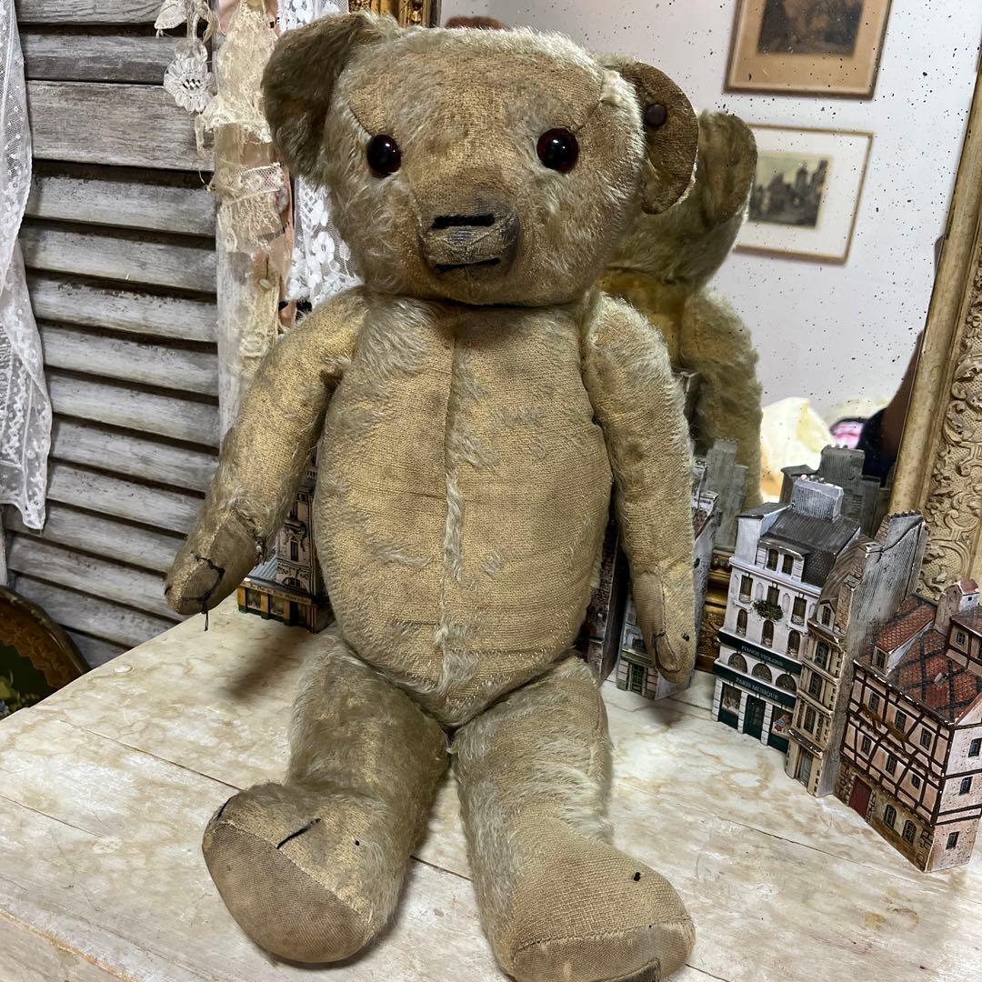 ちっち　アンティーク　メリーソートテディベア　希少ボタン付き メリーソート チーキー テディベア ビンテージ アンティーク メリー