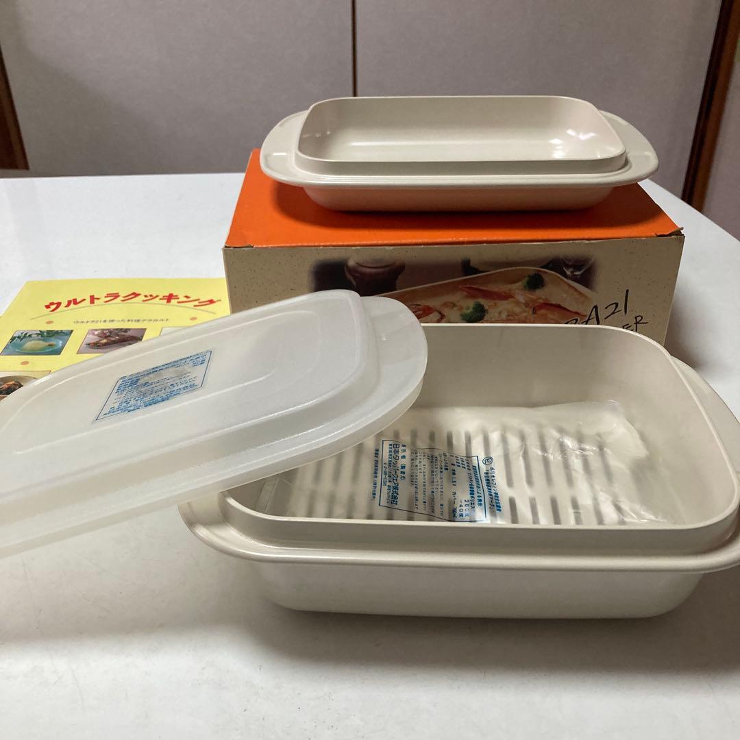 未使用品タッパーウェア ウルトラ21 ベーカー 1500 角型 レシピ本付き