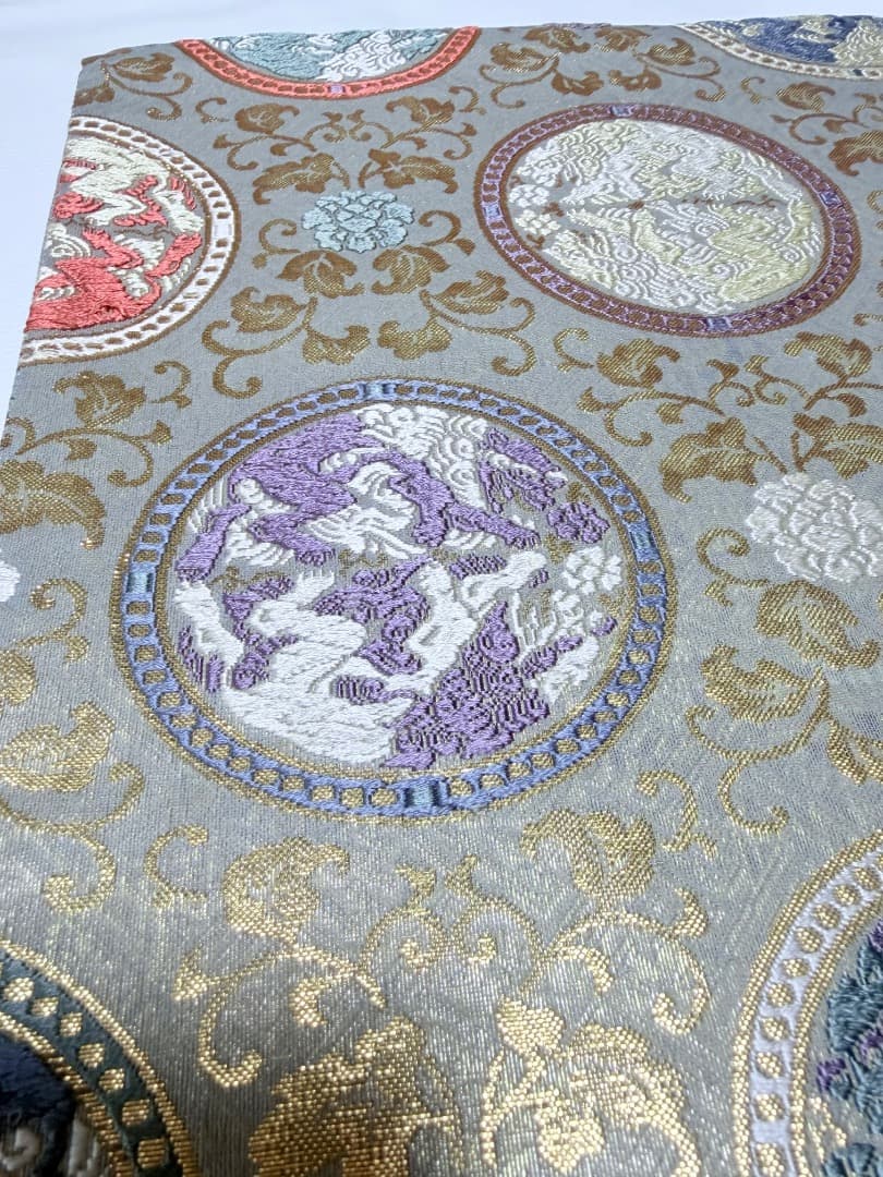 高級 袋帯 正絹 六通柄 龍村美術織物 唐織 訪問着 色無地 留袖 約90万