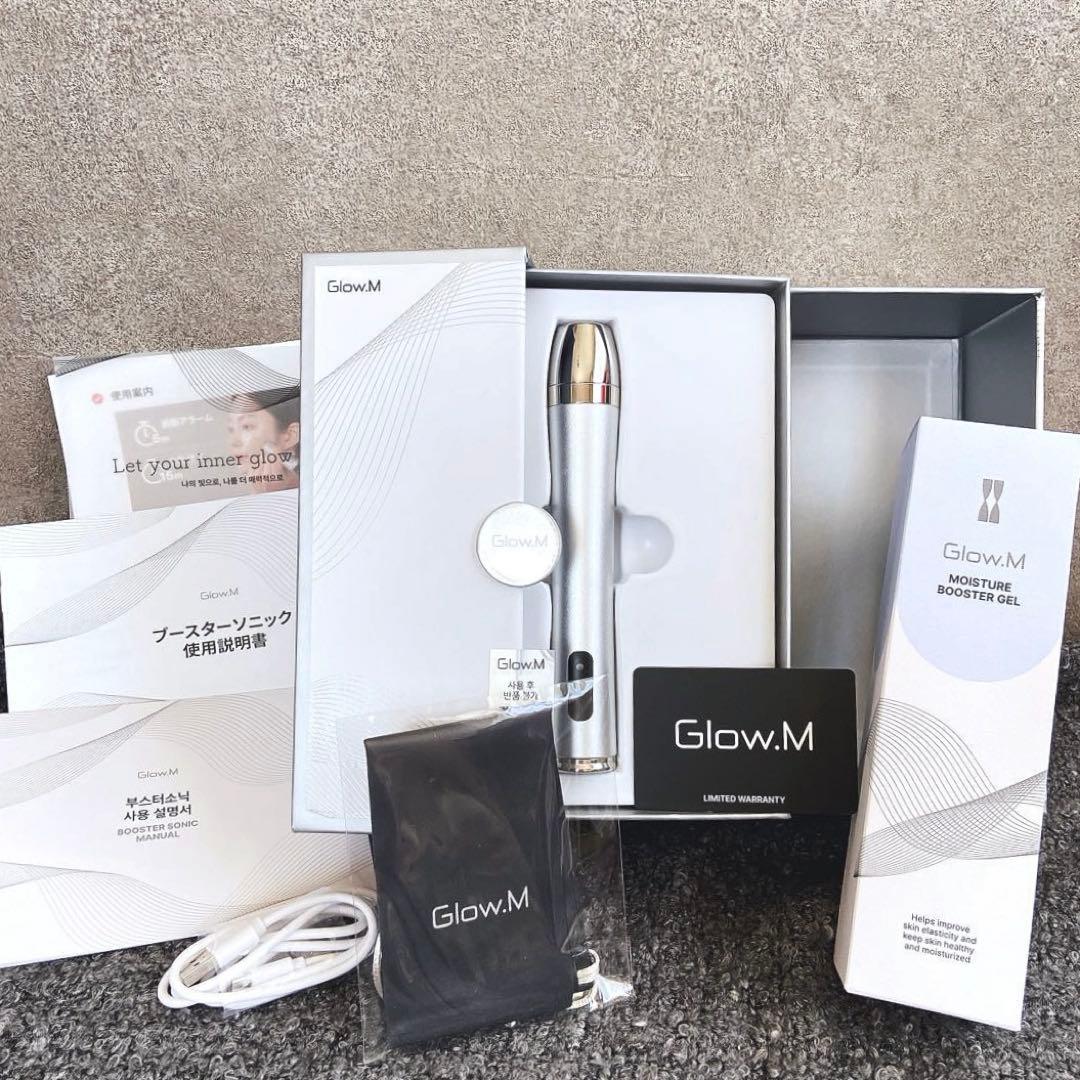 【新品未使用】Glow.M ブースターソニック 韓国 美顔器 セルフ スキンケア ブースターソニック｜Glow.Mの効果に関する口コミ - Glow.M ブースター