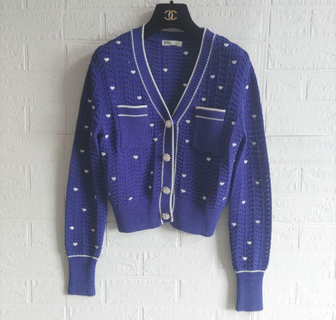 専用✨美品✨ ダブルスタンダードクロージング　ハート刺繍 Vネック カーディガン DOUBLE STANDARD CLOTHING（ダブルスタンダードクロージング）の