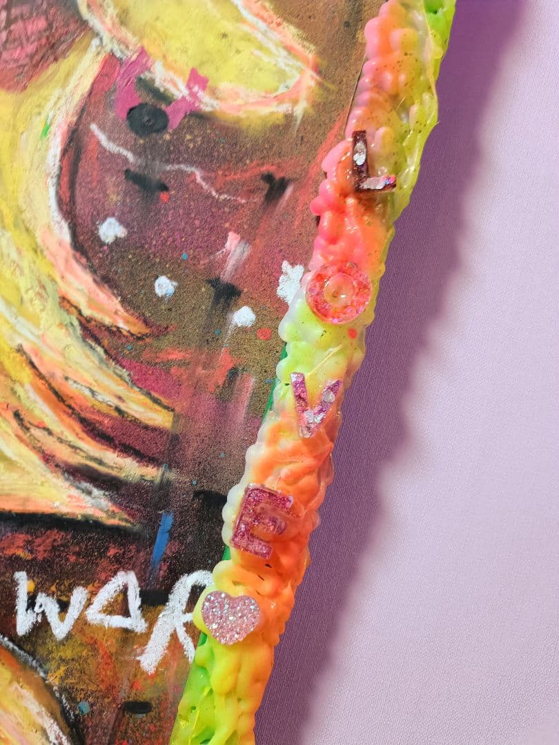 一点物アート】HURTS-嘆きのうさぎ-【A3サイズ. 現代アート - メルカリ