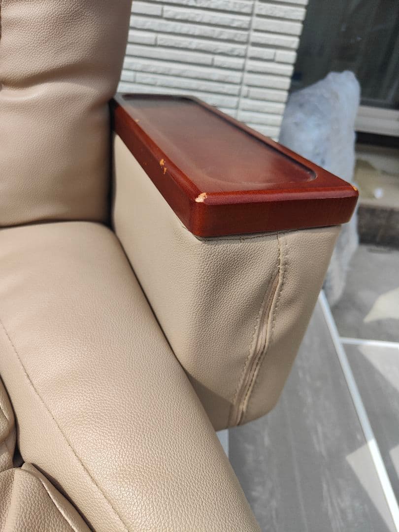 引取限定】hiroplans 高級革仕様 レバー式回転座椅子アリオン① 良品