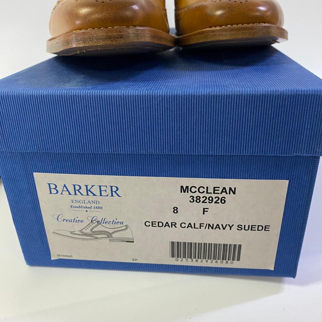 新品 バーカー マクリーン 革靴 UK8 26.0cm ブラウン イギリス 短靴