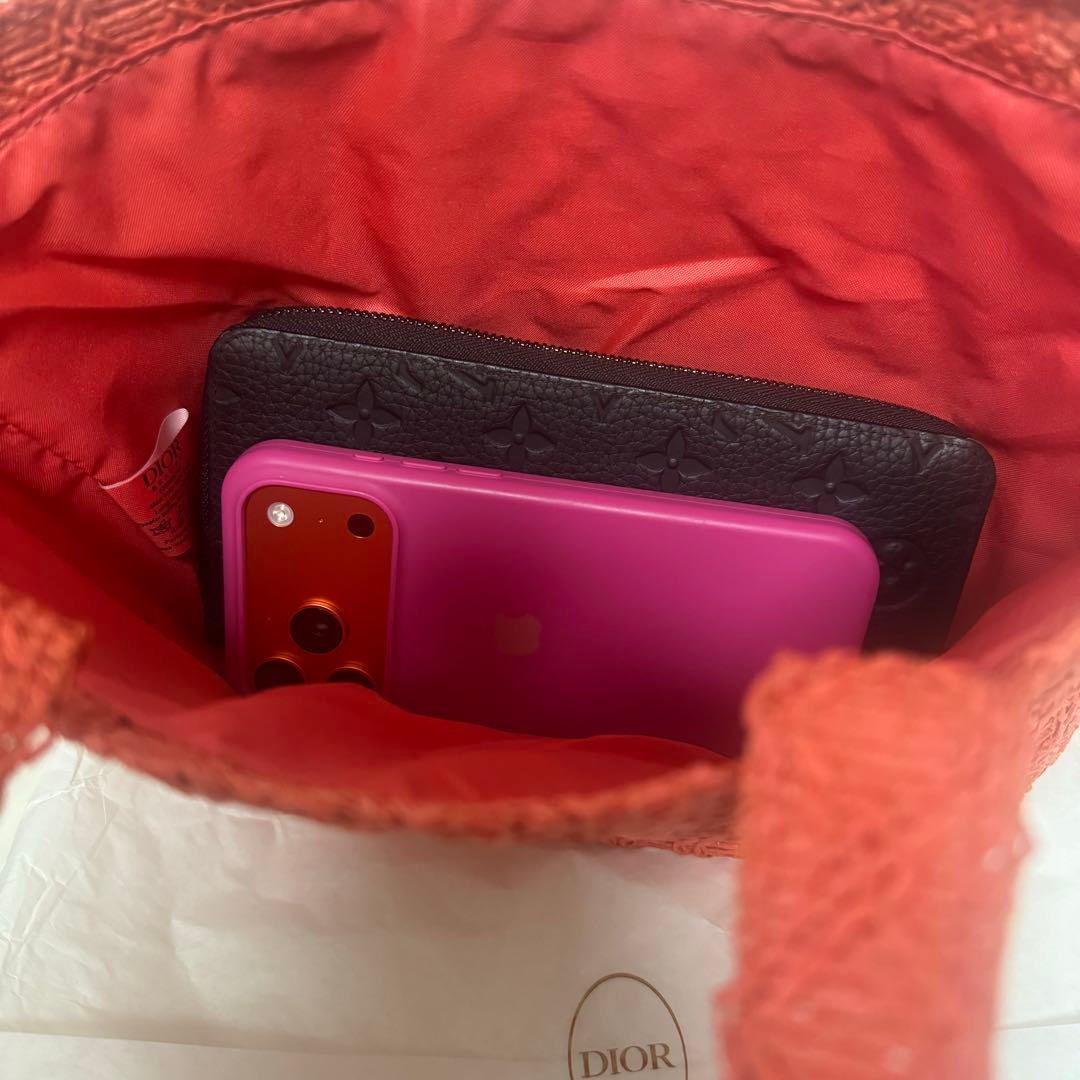 ディオール ノベルティ ストロー トートバッグ - メルカリ