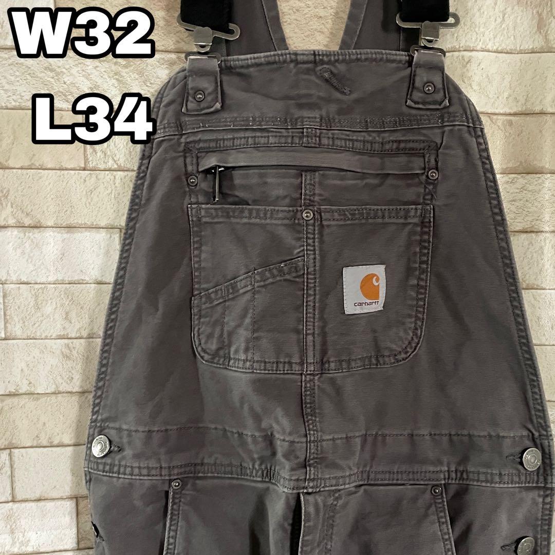 カーハート オーバーオール ダブルニー 刺繍 グレー 32×34 楽天市場】Carhartt カーハート オーバーオール レングス32 ダブルニー