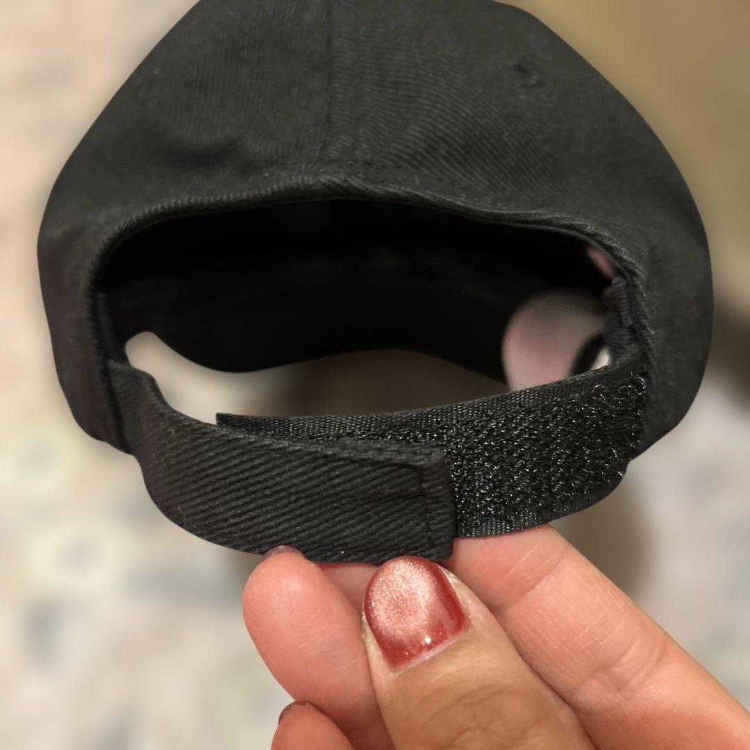 値下げ】BALENCIAGAキャップ L58 新ロゴ マジックテープブラック