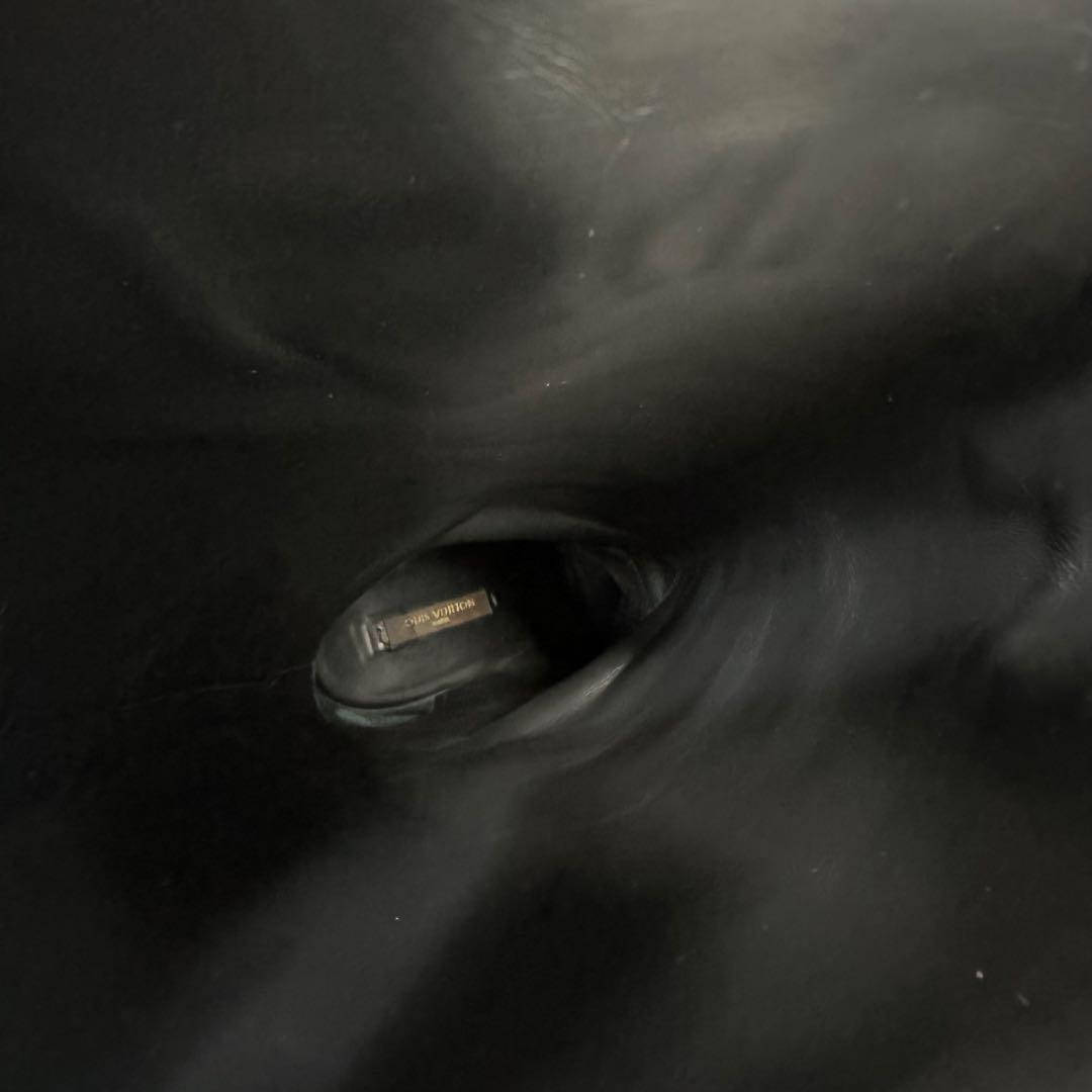 美品★ルイヴィトン ロングブーツ レザー　LVゴールド金具 ロゴ 22.5cm