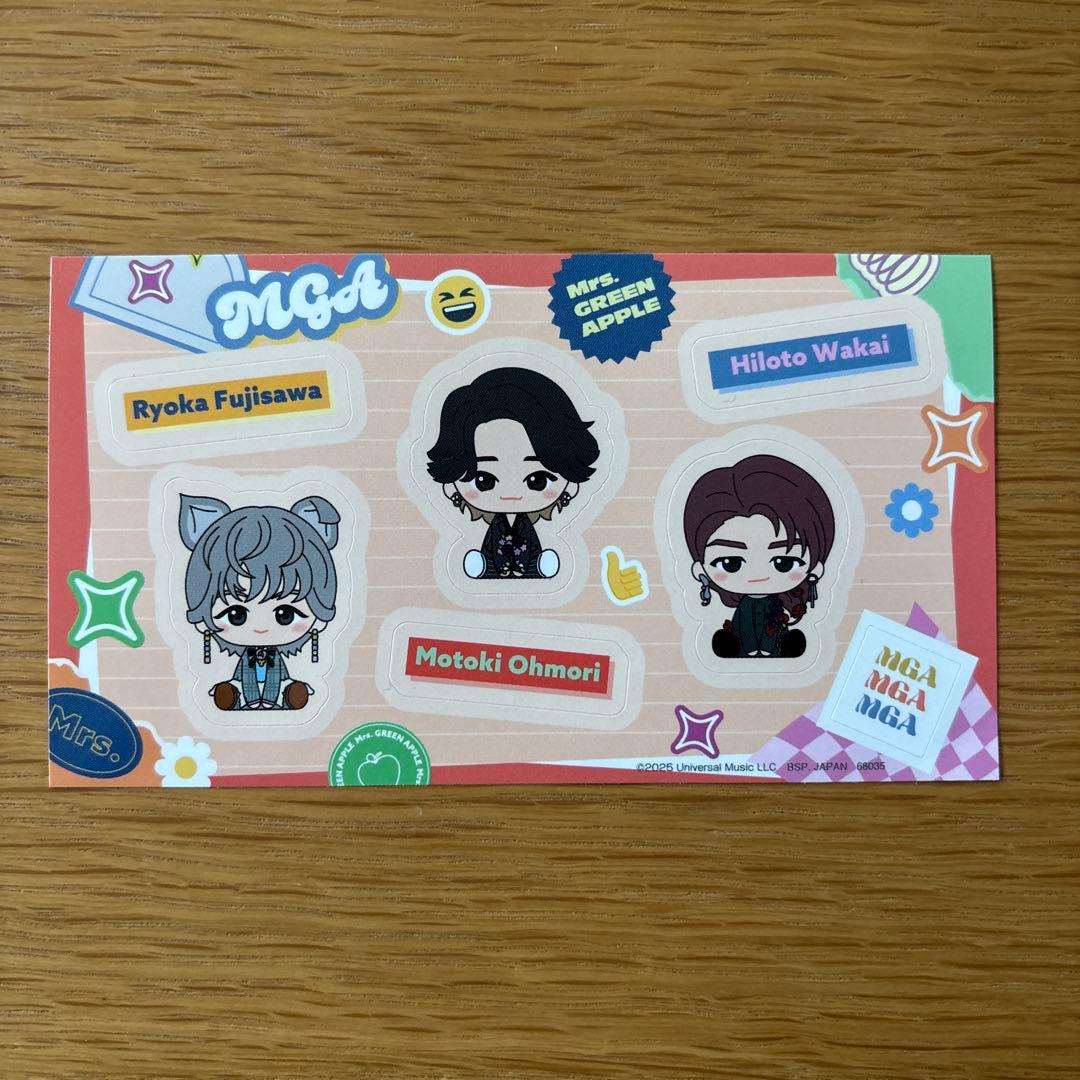Mrs. GREEN APPLE ミセス 一番くじ ステッカー - メルカリ