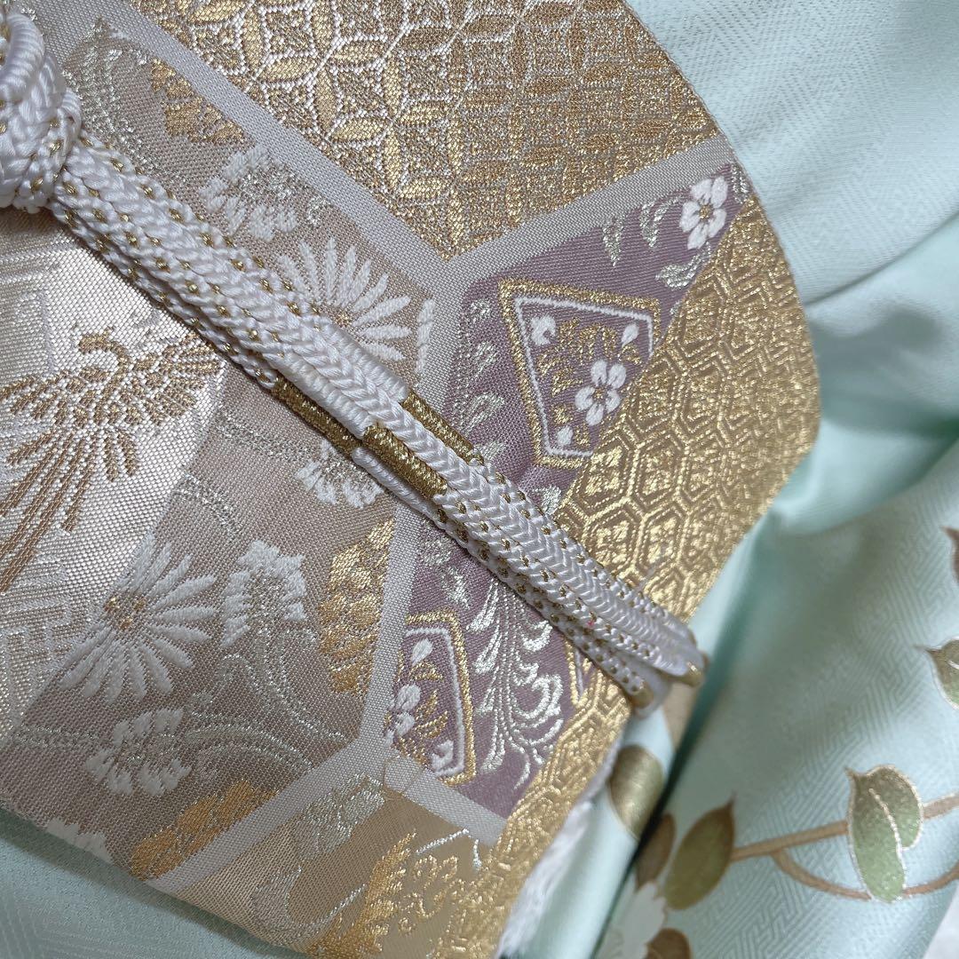 訪問着 フルセット 桜の木 花筏 綸子 入学式 卒業式 春めく 着物 Q5