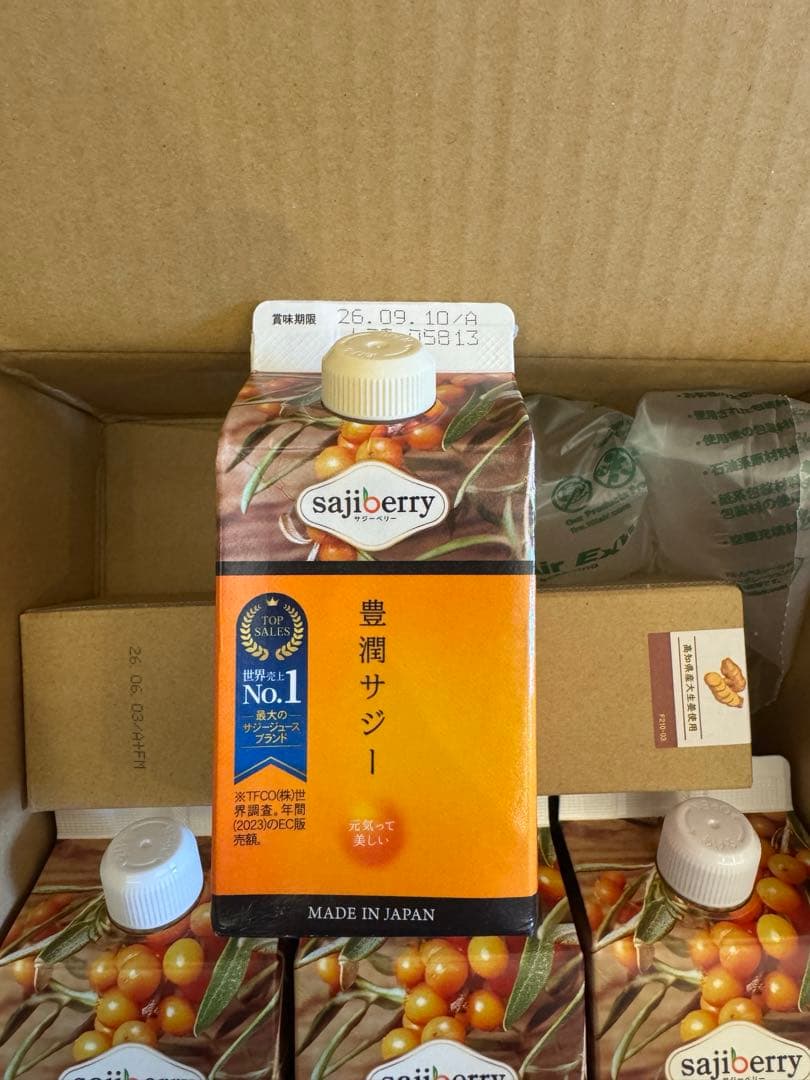 豊潤サジー 1000ml3本＋しょうがみつ、サジー300ml - メルカリ