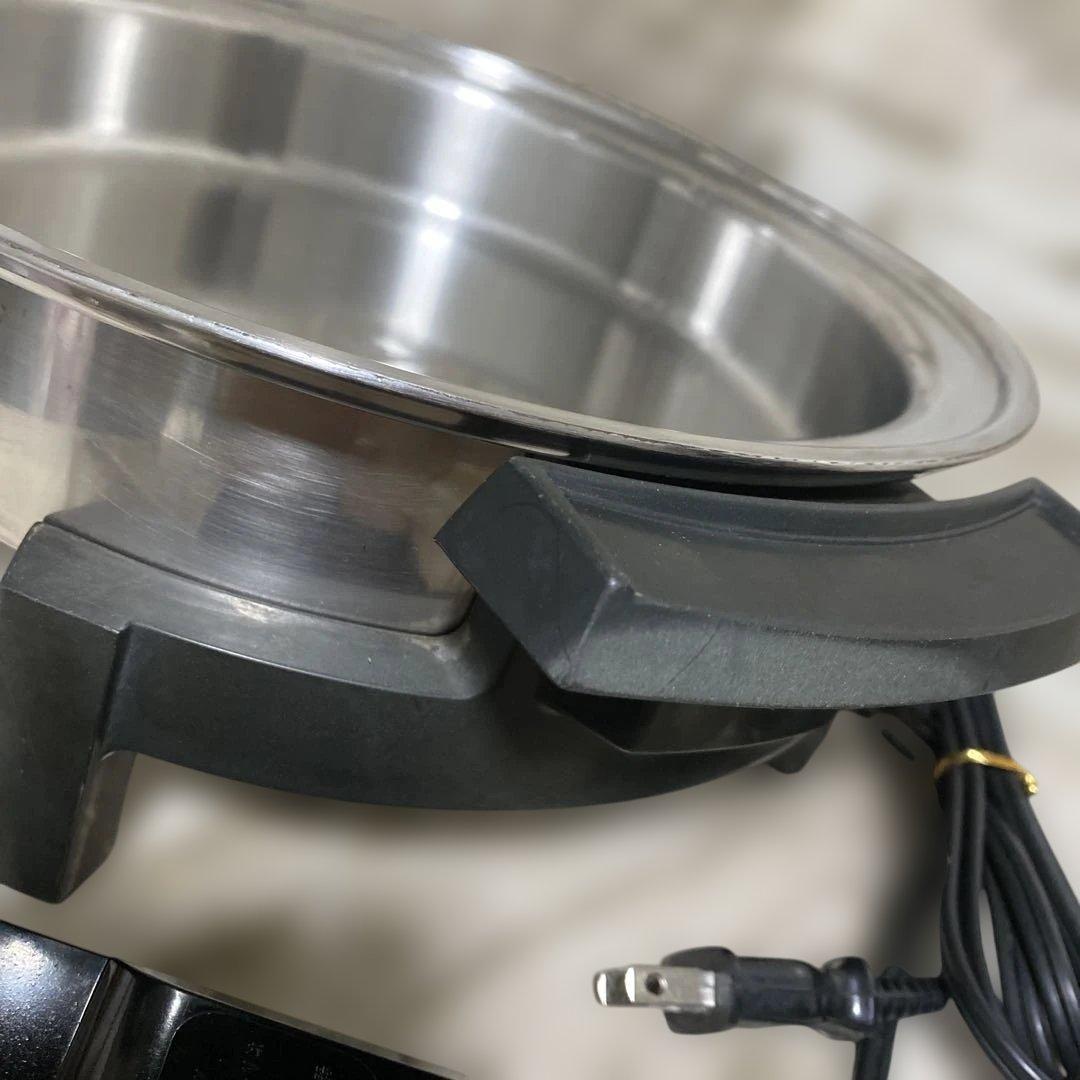 ロイヤルクイーン 電気フライパン鍋蓋無し 青色コントローラー 850W