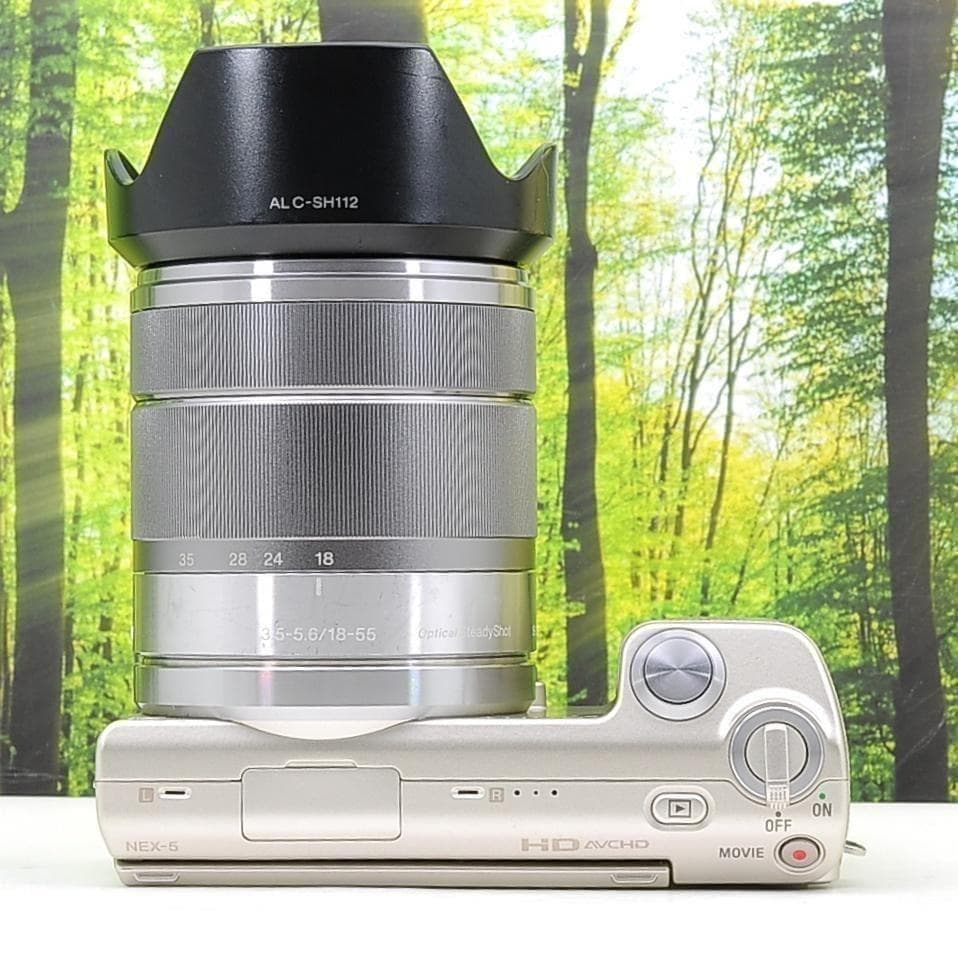 スマホ転送セット☆ソニー NEX-5☆動画撮影もGood☆珍しいゴールド