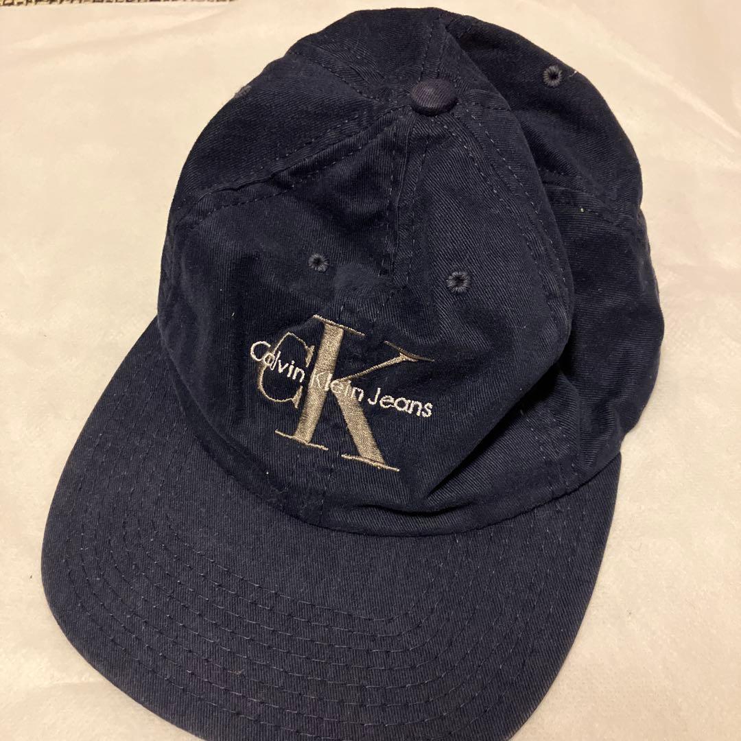 90s Calvin Klein Jeans ネイビーキャップ アメリカ製