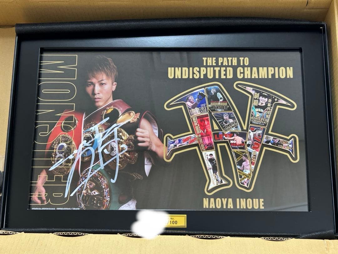 井上尚弥　ピンズ　直筆サイン　限定版 井上尚弥 直筆サイン付 額装ピンズセット（プレミアム版） 限定100